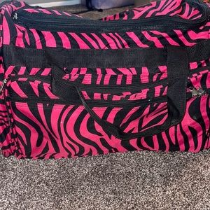Large Zebra Stripe Duffle Bag